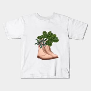 Shoes full of plants Kids T-Shirt